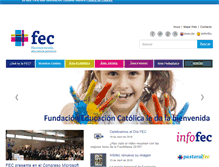 Tablet Screenshot of fundacioneducacioncatolica.com